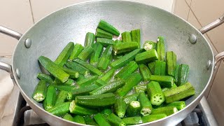 Bhindi Qorma okra Recipe  Pakistani Cooking Recipes Pakistani Food recipes Pakistani recipes [upl. by Yelik]