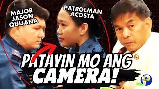 Patrolman Acosta inamin na inutusan siya ni Major Quijana na patayin ang CAMERA sa operasyon [upl. by Ardnuas]