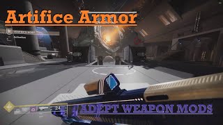 DESTINY 2 SOLO ADEPT MODS ARTIFICE ARMOR FARM [upl. by Nigen]