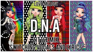 Nightcore DNA Little Mix switching vocals and lyrics [upl. by Leod539]