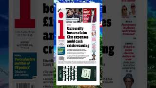 University bosses claim £1m expenses amid cash crisis warning [upl. by Kcirddot]