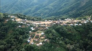 Aerial view of Churachandpur town and Villages [upl. by Carline715]