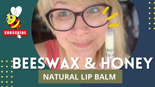 Award Winning Beeswax Honey Lip Balm Tutorial  Easy DIY Lip Chap Recipe  All Natural Ingredients [upl. by Saimon725]