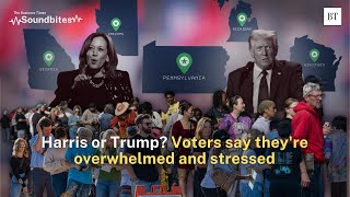 Voters gripped by anxiety stress over a divided US election [upl. by Anirbys]