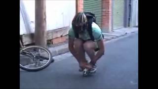 Man Rides Worlds Smallest Bicycle [upl. by Setsero]