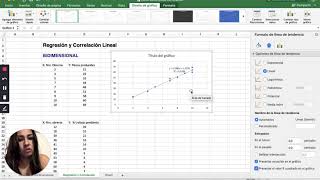 Regresión y Correlación Lineal Excel [upl. by Tanitansy]