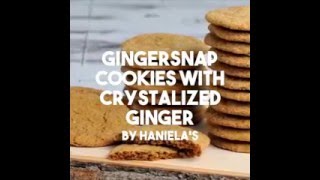 GINGERSNAP COOKIES WITH CRYSTALLIZED GINGER [upl. by Norha250]