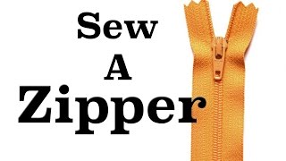 How To Sew A Regular Zipper  Sew Anastasia [upl. by Giana]