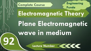 Plane Electromagnetic Waves in Medium Theory and Derivation  EM Waves  Electromagnetics Theory [upl. by Berfield]