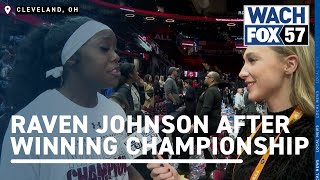 OneonOne with Raven Johnson after National Championship [upl. by Pessa]