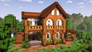 Minecraft Survival Starter House Tutorial [upl. by Lledniuq402]