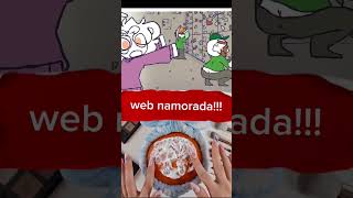 EU WEB NAMOREI E FOI NO MINECRAFT animation historiaanimada minecraft [upl. by Nydnarb636]