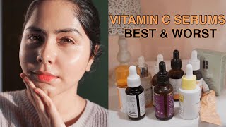 I Tried 10 Vitamin C Serums so You Don’t Have To  BEST amp WORST vitamin c serums in India [upl. by Ynaffik]