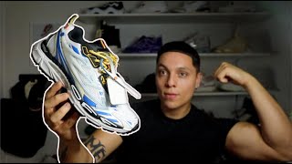 OFFWHITE Be Right Back Sneaker New York Blue White Review  ON FOOT [upl. by Anyotal229]