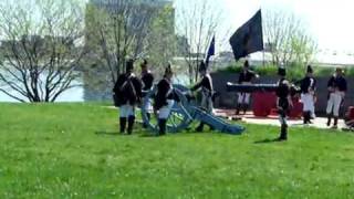 Ft McHenry Cannon Fire War of 1812 [upl. by Bergen]