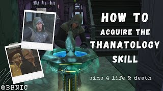 How to acquire the Thanatology Skill  Sims 4 Life amp Death [upl. by Mafala]