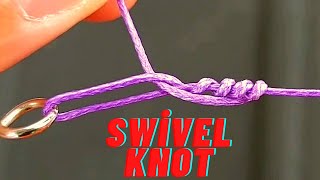 How to Tie Swivel Knot  Easy Snap Swivel Knot [upl. by Ynej]