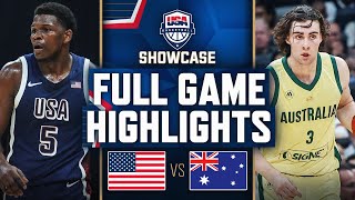 AUSTRALIA vs USA  USAB SHOWCASE  FULL GAME HIGHLIGHTS  July 15 2024 [upl. by Basso]