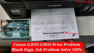 Canon G2010 Printer Print Problem Canon G2010 Printer Blank ink Solve [upl. by Richie711]