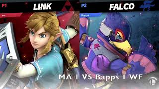 Beijing Smash Ultimate Singles 186 MALink VS BappsFalco WF [upl. by Kamal112]