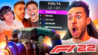 MI MEJOR CARRERA DE F1 2022 VS STREAMERS ¡MUNDIAL DE AMPETER  TheGrefg [upl. by Khosrow]