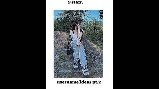 Username Ideas pt2 youtubeshorts trending aesthetic youtube 1million [upl. by Nahgiem989]