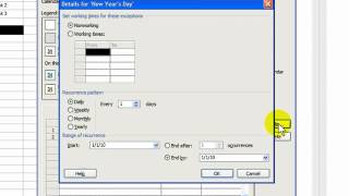 Microsoft Project 2007 Understanding the Project Calendar [upl. by Imelida]