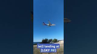 Jet2 landing at Kefalonia INTL LGKF 🇬🇷 greece kefalonia modelairports [upl. by Alrahc]