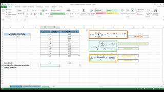 PRECISIÓN Y EXACTITUD UTILIZANDO EXCEL [upl. by Itnahs]