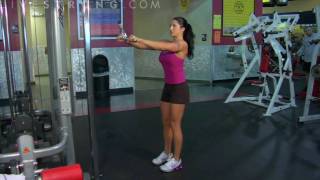 How to Do Stiff Arm Lat Pull Downs [upl. by Katerina]