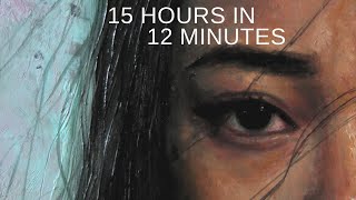 PAINTING TIMELAPSE  Expressive Portrait in Oil  quotWorsequot [upl. by Brownley]