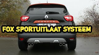 Fox uitlaat Systeem Renault Captur  QM3 Renault Samsung [upl. by Mitinger49]