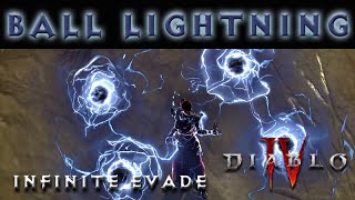 OP Ball Lightning Build  Infinite Evade Sorc Diablo 4 Character Guides [upl. by Inimak]