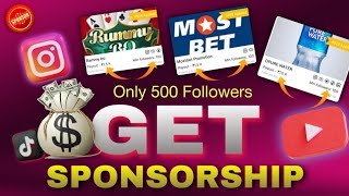 Get Paid Sponsorship in 500 Followers  Promotion करके Paise कमाओ 🤑  Instagram YouTube Facebook [upl. by Heather]