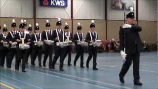 Drumband De Maasoever Roosteren  NK Mars Concert Klundert 26 01 2013 [upl. by Cicero]