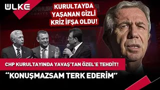 CHP Kurultayında Mansur Yavaş’tan Özgür Özel’e Tehdit haber [upl. by Yesnel]