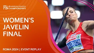 HISTORIC gold for Austria 🇦🇹 Womens javelin final replay  Roma 2024 [upl. by Assira]