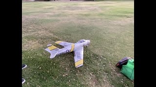 FREEWING F86 100 Grass Takeoff [upl. by Eiduam]