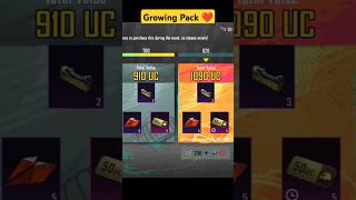 GROWING PACK PUBG MOBILE  UC RETURN bgmi [upl. by Livvy386]