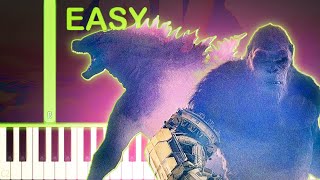 Egypt Fight  GODZILLA X KONG 2  EASY Piano Tutorial [upl. by Roseann153]