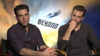 Star Trek Beyond Trailer amp Inerview with Chris Pine and Zachary Quinto [upl. by Peddada]