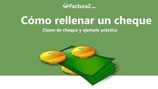 Cómo rellenar un cheque [upl. by Montgomery]