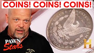 Pawn Stars TOP 10 RARE COINS MEGA COMPILATION [upl. by Godfrey]