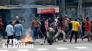 Police in Bangladesh arrest more than 10000 in protest crackdown [upl. by Rosco]