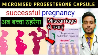 susten 200 capsule  micronised progesterone soft gelatin capsule 200 mg  gestoford 200 mg capsule [upl. by Lleumas768]