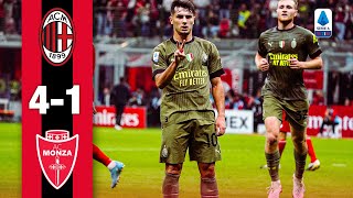 Brahim Díaz show  AC Milan 41 Monza  Highlights Serie A [upl. by Eeramit821]