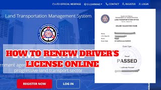 HOW TO REGISTER AND RENEW DRIVERS LICENSE ONLINE APPLICATION IN LTO  TUTORIAL [upl. by Breana76]