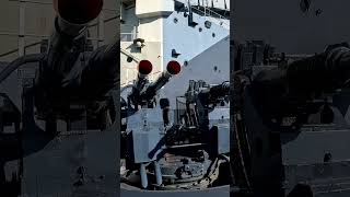 40MM Anticraft Guns aboard the USS North Carolinavery impressive ww2 battleship history [upl. by Easton]