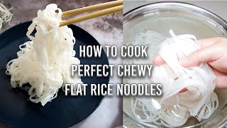 How to cook flat rice noodles Bánh Phở from a package [upl. by Aihsinat]