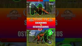 SUCHOMIMUS VS OSTAFRIKASAURUS  JURASSIC WORLD THE GAME [upl. by Ceporah]